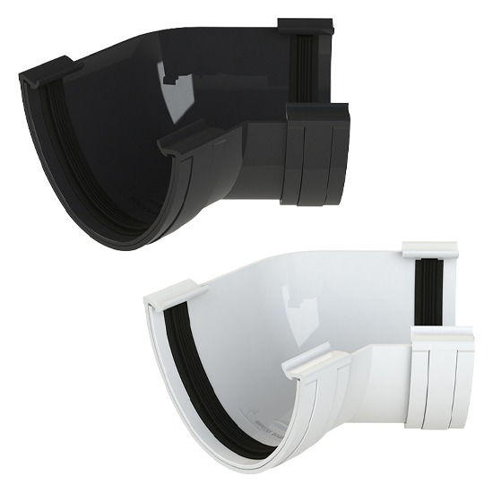 Polypipe RD504 112mm Deep Flow Gutter 135º Angle