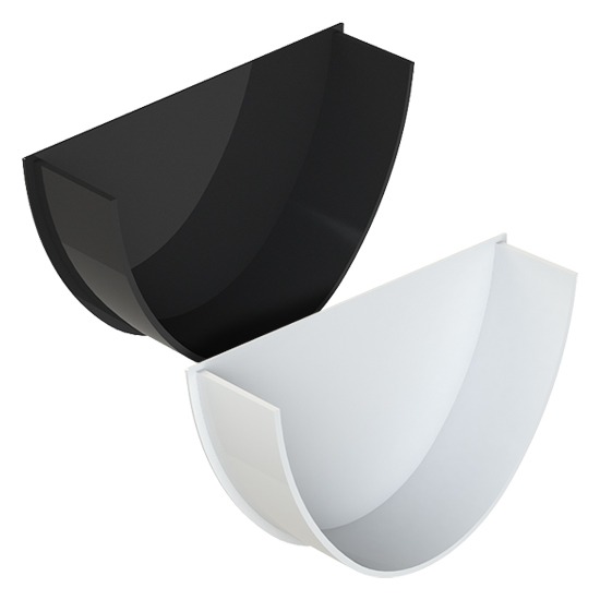 Polypipe RD508 112mm Deep Flow Gutter Internal Stop End