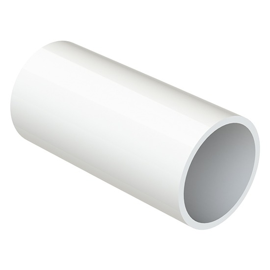 Polypipe 21.5mm Solvent Weld White Straight Connector NS44