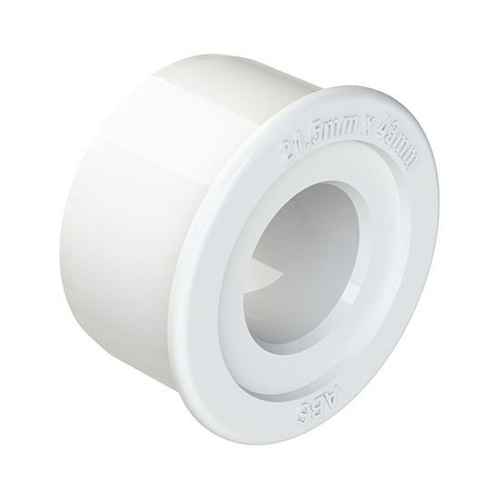 Polypipe 21.5mm Solvent White Reducer From 40mm Pipe S416