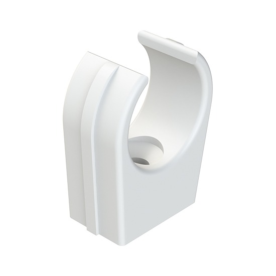 Polypipe 21.5mm Solvent White Pipe Clip VP53
