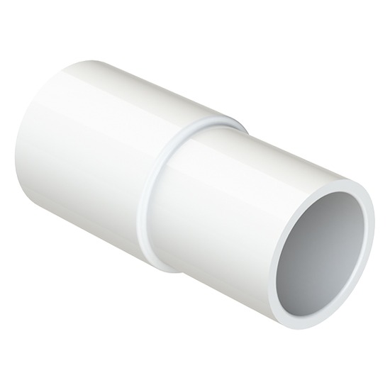 Polypipe VS60 White Solvent Adaptor - 23 x 21.5mm