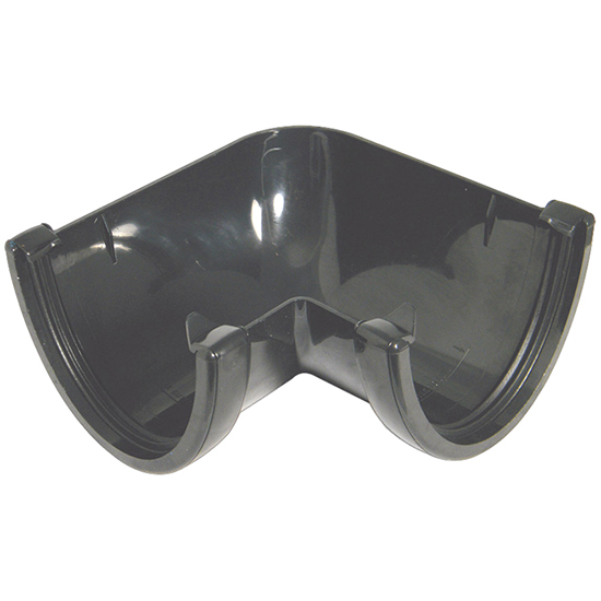 FloPlast RAH1 Anthracite 115mm HiCap 90° Gutter Angle