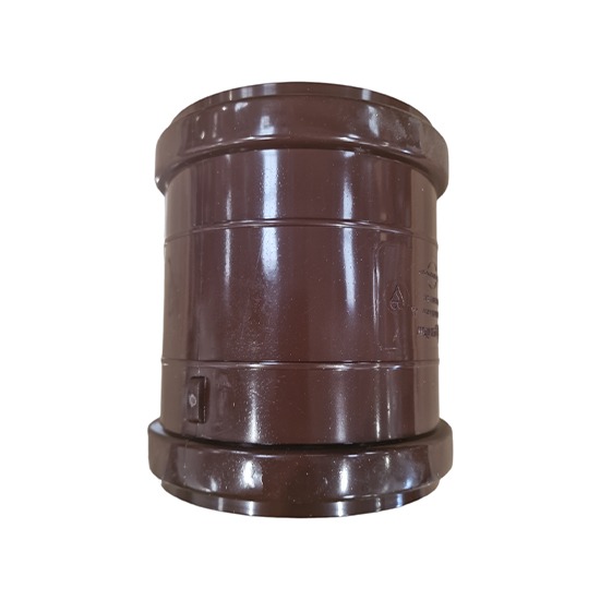 Aquaflow ETPS105BR 110mm Brown Soil Double Socket Coupler