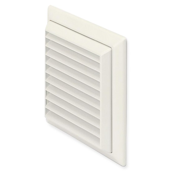 Domus 44954 100mm Louvre Round & Rectangular Vent & Fly Screen