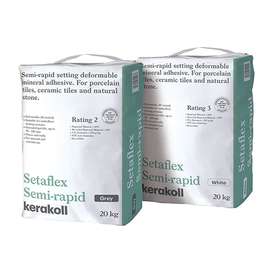 Kerakoll Setaflex Semi-Rapid Tile Adhesive - 20Kg