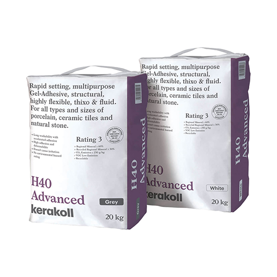 Kerakoll H40 Advanced Rapid Set Gel Tile Adhesive - 20Kg