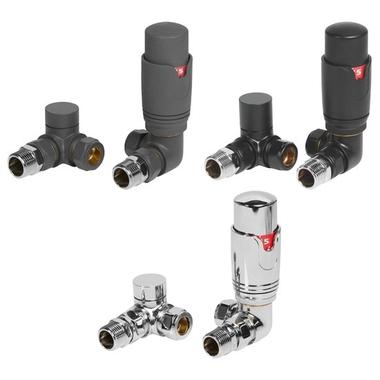 Worden TRV 15mm Corner Valve & Lockshield
