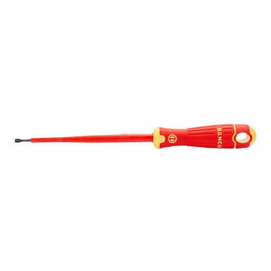 Bahco B196.030.100 Insulated Slotted Screwdriver - 100 x 3mm