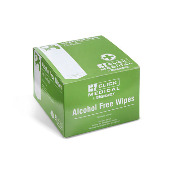 Beeswift Medical CM0800 Alcohol Free Wipes - Box 100