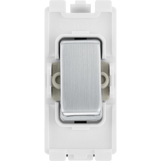 BG 20AX Switch Module DP Brushed Steel - RBS30