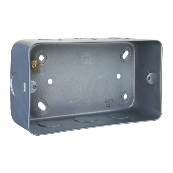 BG MC502 3 & 4 Gang Grid Rectangular Surface Mount Box - 1