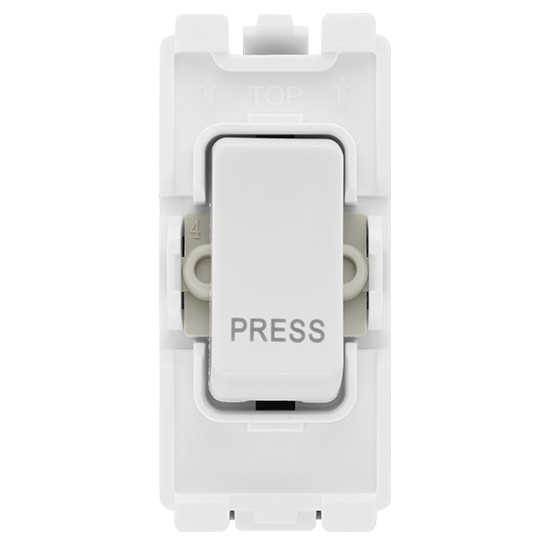 BG R14 20a White Retractive Switch Module