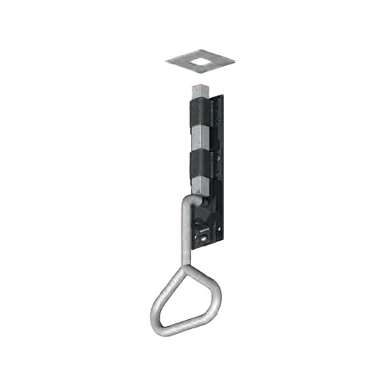 Birkdale Black Japanned 5/8" Bow Handle Bolt with Square Shoot