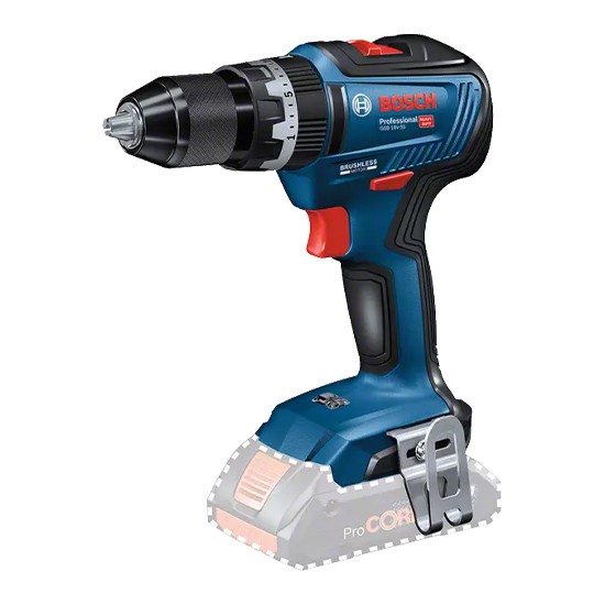 Bosch GSB 18V-55 Cordless Combi - Body Only