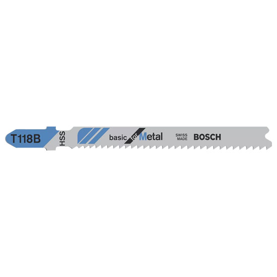 Bosch T 118 B Jigsaw Blades (5 per Pack)