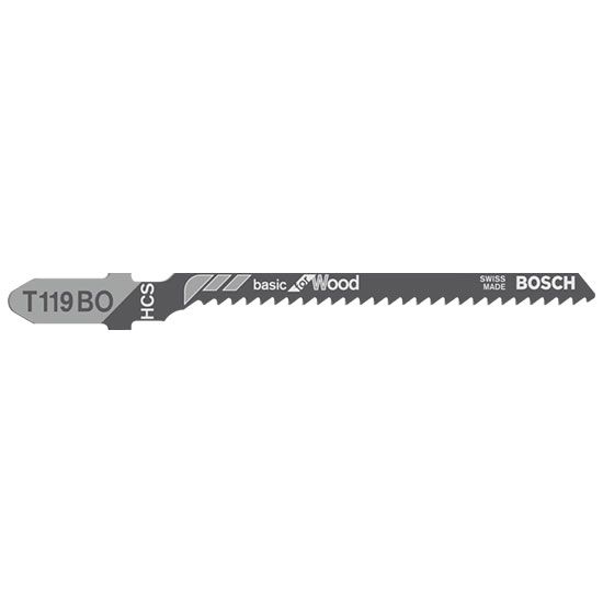 Bosch T 119 BO Jigsaw Blades (5 per Pack)