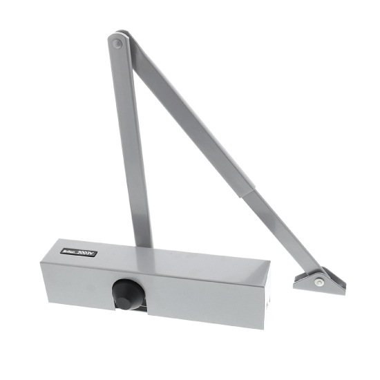 Briton Back Check Door Closer Size 2-4 2003V SES Silver Finish