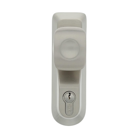 Briton Outside Access Device Knob Operated 1413/KE/SE Silver