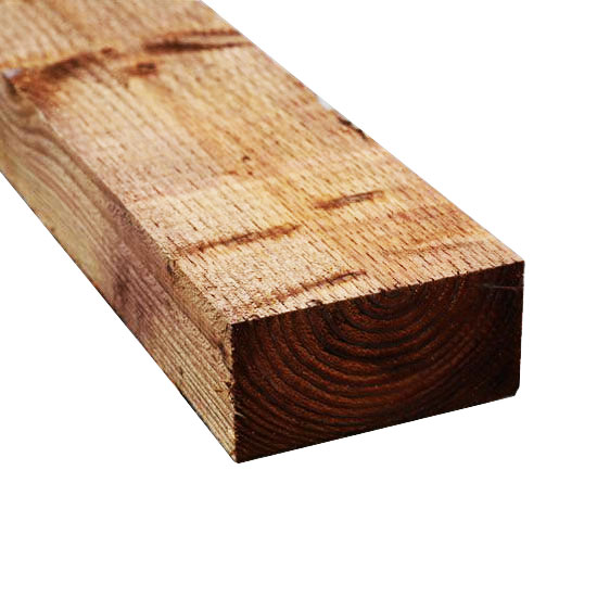 Brown Treated Sawn Softwood Sleeper - 2400mm