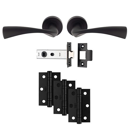 Carlisle UDP007MB/INTB Matt Black Sintra Ultimate Door Pack