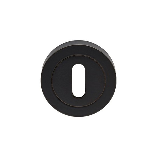 Carlisle EUL002MB Matt Black Standard Lock Profile Escutcheon - 50 x 10mm