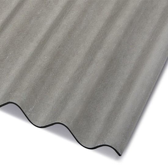 Cemsix Corrugated Natural Grey Fibre Cement Roofing Sheet 3050mm (1016mm cover)