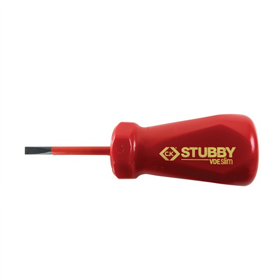 CK Tools T48344-040 Stubby VDE Screwdriver - SL4.0 x 46