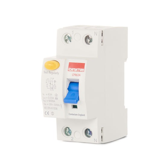 Contactum Double Pole 30mA RCD