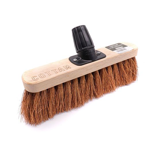 Cottam BSB00006 11" Coco (Soft) Broom Head With Rapid Handle Attachment
