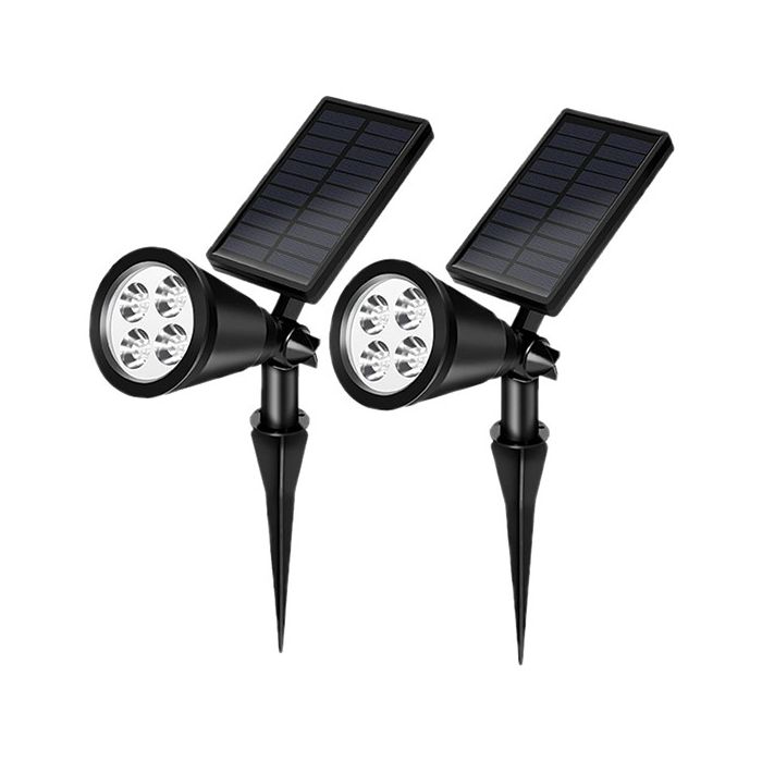 Forge Bror fornuft Pro-Elec LA08964 Blk Solar LED Spotlights 2 Pack | C&W Berry