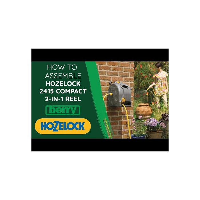 Hozelock 2431 Assembled Reel + 25 Metre Hose + Fittings-HOZ2