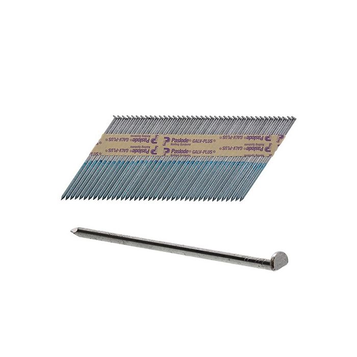 Paslode Impulse Nails 90mm x 3.15mm D-Head Galvanised with Gas B20571V 3000  Pack | GFC Fasteners & C