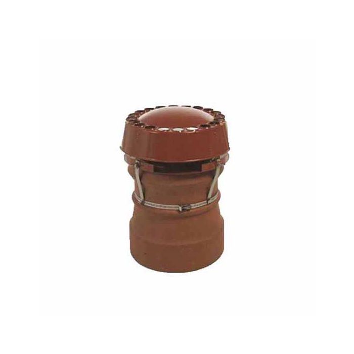 Mad Multi Fuel Anti-down draught Cowl Terracotta with Strap Fixing 