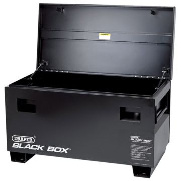 Draper 05544 Black Box Contractors Secure Storage Box - 1220 x 610 x 700mm