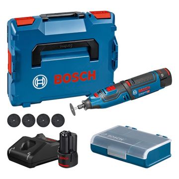 Bosch GRO 12V-35 Cordless Rotary Tool & L-Boxx