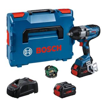 Bosch GDS 18V-1000 C BITURBO BRUSHLESS 18V High Torque Impact Wrench 1/2" (2x ProCORE18V 8.0Ah, GAL 1880 CV, GCY 42 & L-BOXX)