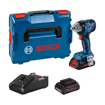 Bosch GDS 18V-330 HC 18V Impact Wrench (2x 4.0Ah, GAL 18V-40 & L-BOXX)