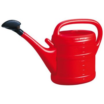 Red Plastic Watering Can - 10 Litre