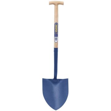 Draper 10875 Solid Forged Round Mouth T-Handle Shovel with Ash Shaft