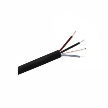 1.5mm 3 Core & Earth Black Fire Cable - 100 Metres