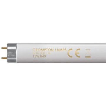 Crompton FT1815SPW White 15W T8 Fluorescent Tube - 450 x 26mm