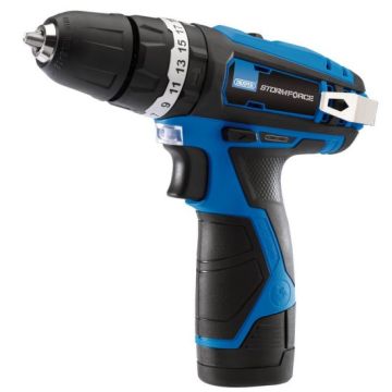 Draper 16048 Storm Force 10.8V Combi Drill with 2 x 1.5Ah Batteries + Charger