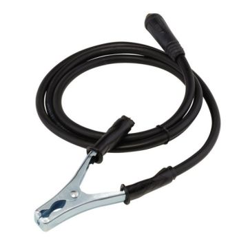 Draper 20930 MMA Welding Earth Lead & Clamp with 10/25 Dinse-Type Plug 1.8m 200A