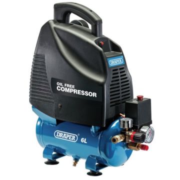 Draper 24974 6L 1.1kW Oil-Free Air Compressor