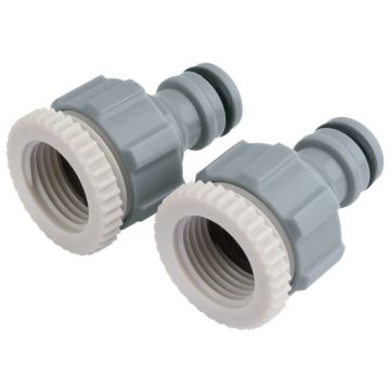 Draper 25907 Tap Connectors, 1/2" and 3/4" - Pack of 2