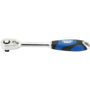 Draper 26515 60 Tooth Micro Head Reversible Soft Grip Ratchet 3/8" Square Drive