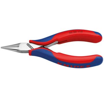 Knipex 35-22-115 115mm Electronics Flat-Round Jaw Pliers (27699)