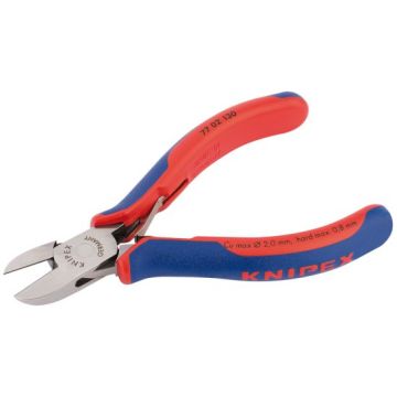 Knipex 77 02 130 Bevelled Electronics Diagonal Cutters, 130mm (27724)