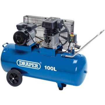 Draper 31254 100 Litre 2.2kW Belt-Driven Air Compressor